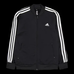 adidas Essentials 3-Stripes Tracksuit Black Svart New