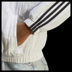adidas Essentials 3-Stripes Woven Windbreaker White Vit New