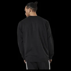 Outlet adidas Essentials Sweatshirt Black / White Svart