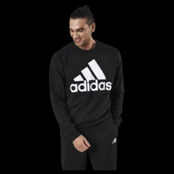 Clearance adidas Essentials Sweatshirt Black / White Svart