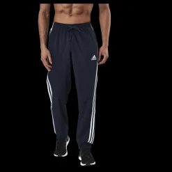 adidas Essentials Tapered Cuff 3 Stripes Pants Legend Ink Blå Clearance