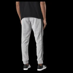 New adidas Essentials Tapered Cuff 3 Stripes Pants Medium Grey Heather / Black Grå