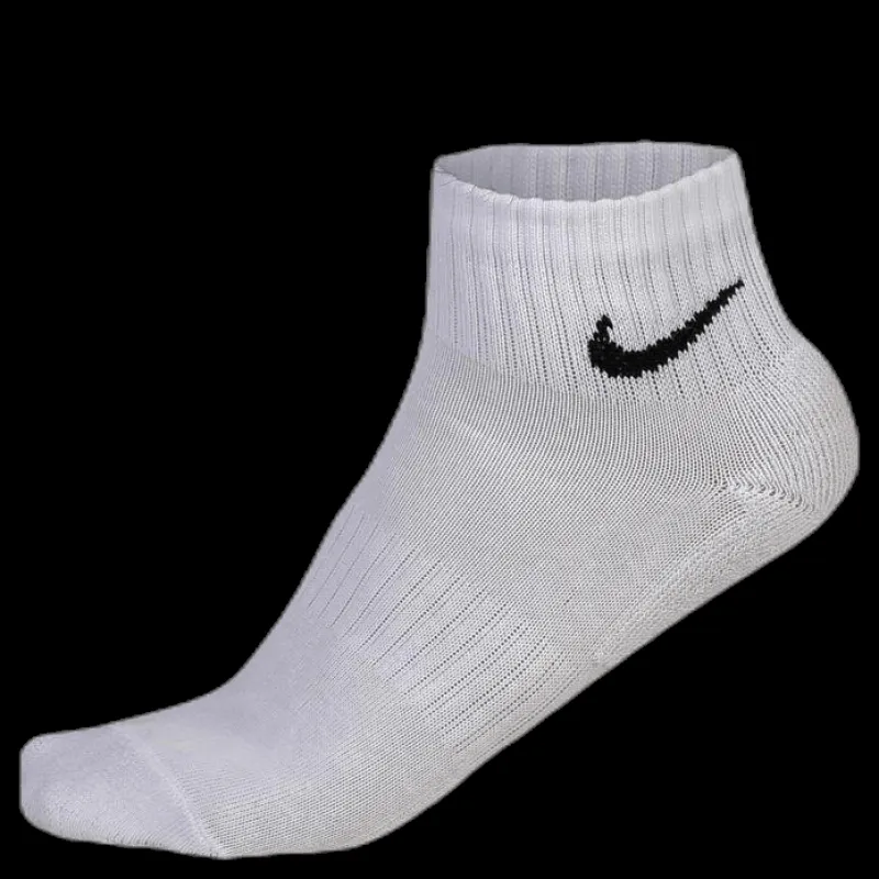 Nike Everyday Cushioned Training Ankle Socks (3 Pairs) WHITE/BLACK Vit New