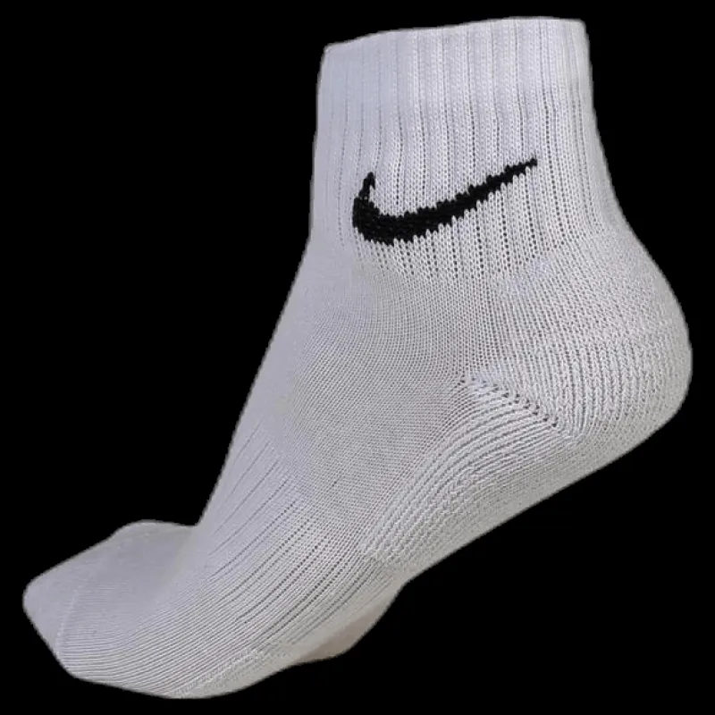 Nike Everyday Cushioned Training Ankle Socks (3 Pairs) WHITE/BLACK Vit New