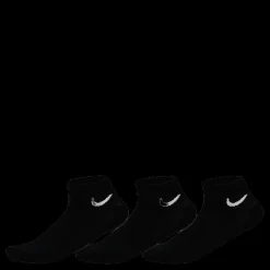 Nike Everyday Cushioned Training Ankle Socks (3 Pairs) BLACK/WHITE Svart Hot