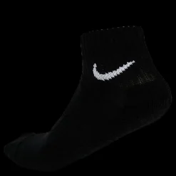 Nike Everyday Cushioned Training Ankle Socks (3 Pairs) BLACK/WHITE Svart Hot