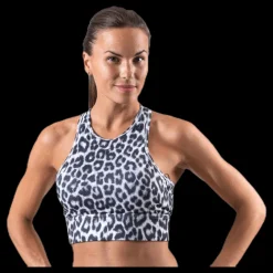 Nike Everything Leopard Bra White/Black Flerfärgad