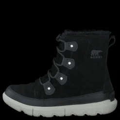 Best Sorel Explorer Ii Joan Faux Fur Wp Black, Fawn Svart
