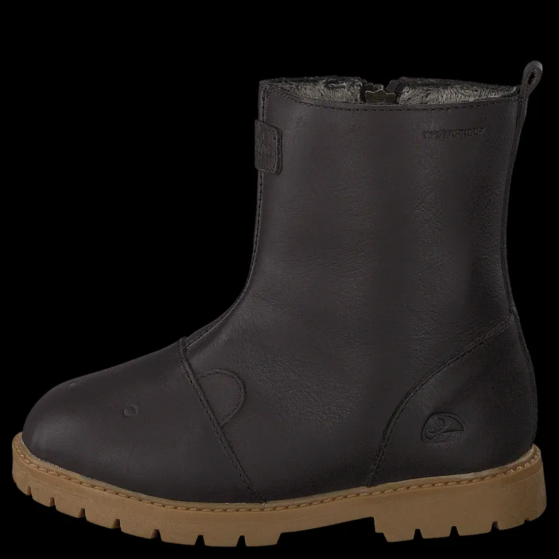 Viking Fairytale Boot Wp Dark Brown Svart