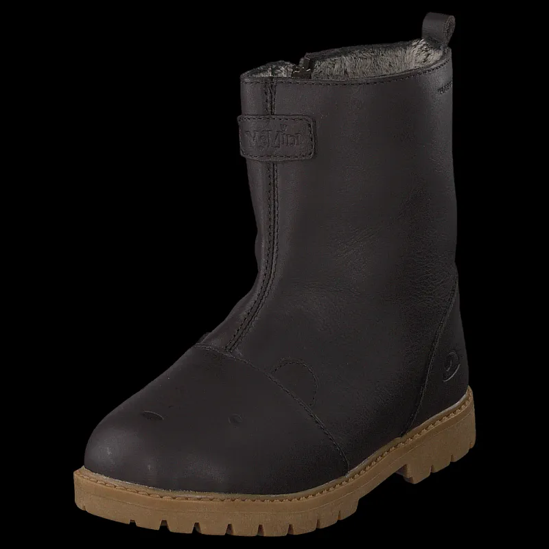 Viking Fairytale Boot Wp Dark Brown Svart