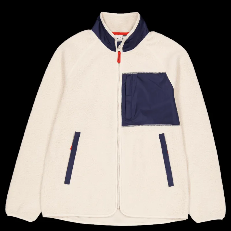 Tretorn Farhult Pile Patch Jacket Light Begie Rosa Discount