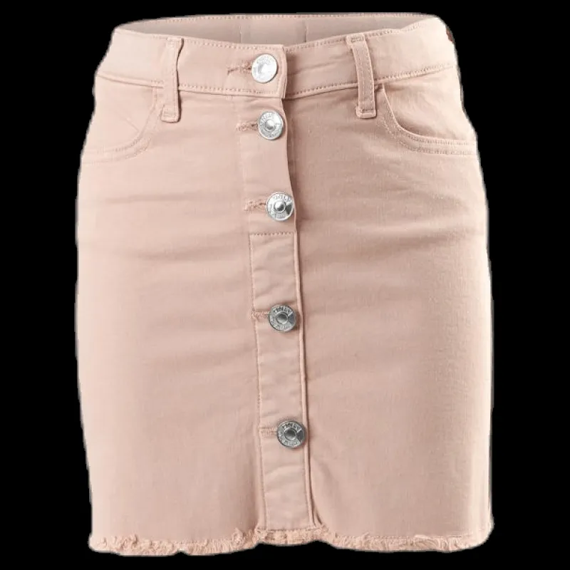 Best Kids Only Farrah Color Button Skirt Pink Rosa