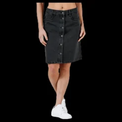 Discount Only Farrah Reg Dnm Skirt Black Svart