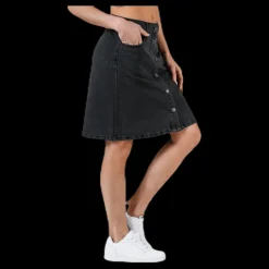 Discount Only Farrah Reg Dnm Skirt Black Svart