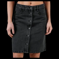 Discount Only Farrah Reg Dnm Skirt Black Svart