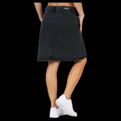 Discount Only Farrah Reg Dnm Skirt Black Svart