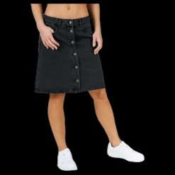 Discount Only Farrah Reg Dnm Skirt Black Svart