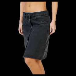 Discount Only Farrah Reg Dnm Skirt Black Svart