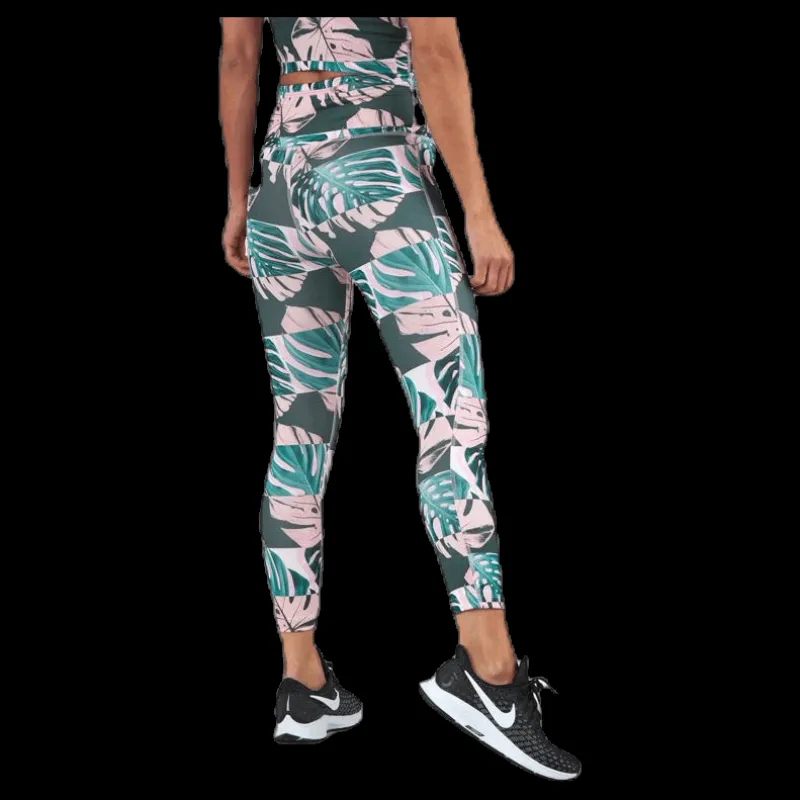 Nike Fast Crop Runway Pink Flerfärgad Hot