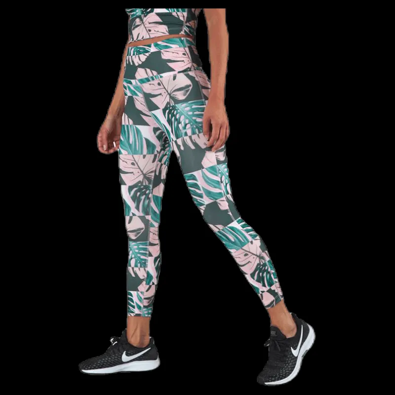 Nike Fast Crop Runway Pink Flerfärgad Hot