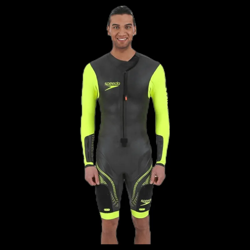 Speedo Fastskin Swimrun Male Suit Black/Yellow Svart och Gul