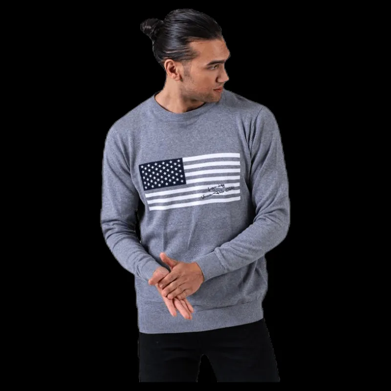 Vinson Polo Club Fate Knit Grey Grå Hot
