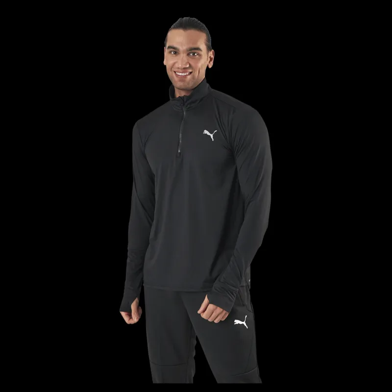 Puma Favorite 1/4 Zip Black Svart Best