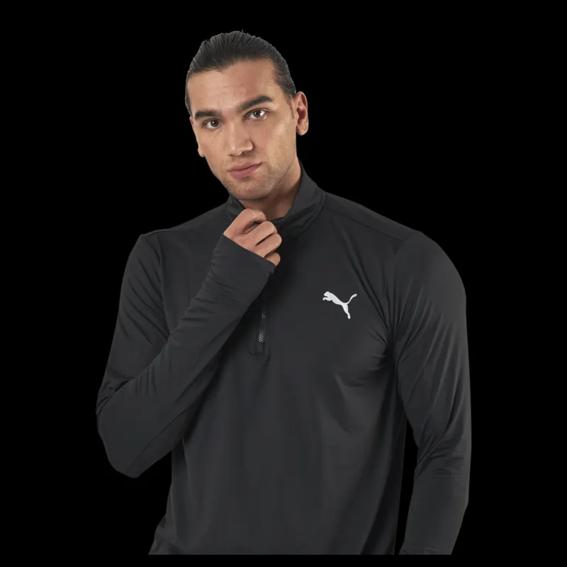 Puma Favorite 1/4 Zip Black Svart Best
