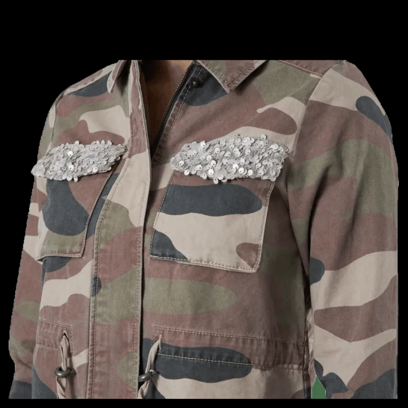 Only Favourite 7/8 Sequin Jacket Otw Black