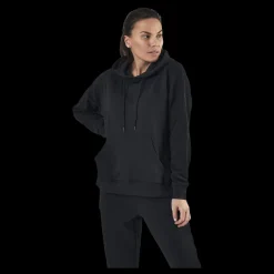 Only Feel Life L/S Hood Swt Black Svart Best