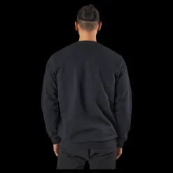 Hot adidas FEELCOZY ESSENTIALS FLEECE SWEATSHIRT Black / White Svart