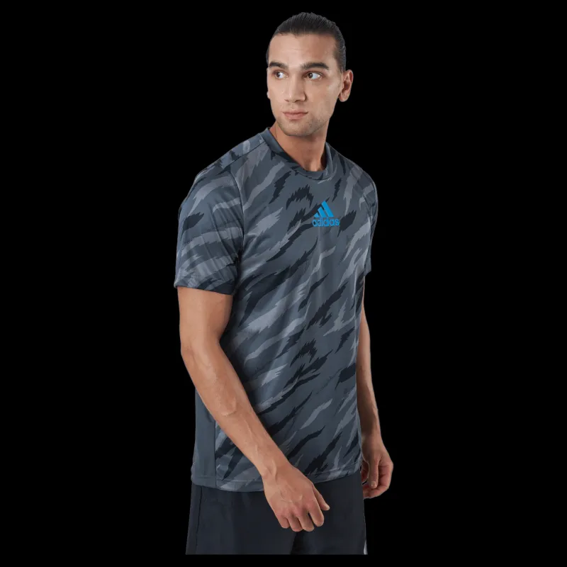 adidas Feelstrcamo Tee Grey Six/blue Rush Blå Discount