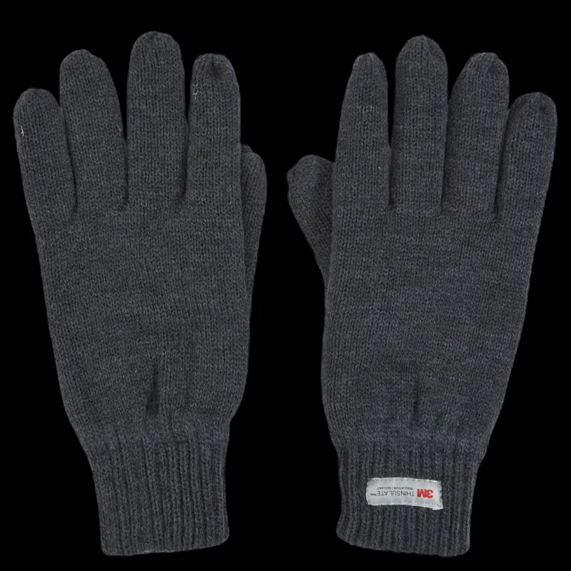 New Tuxer Figaro Gloves Grey Melange Grå