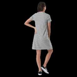 Holebrook Fiona Tee Dress Blue/White Blå och Vit Outlet