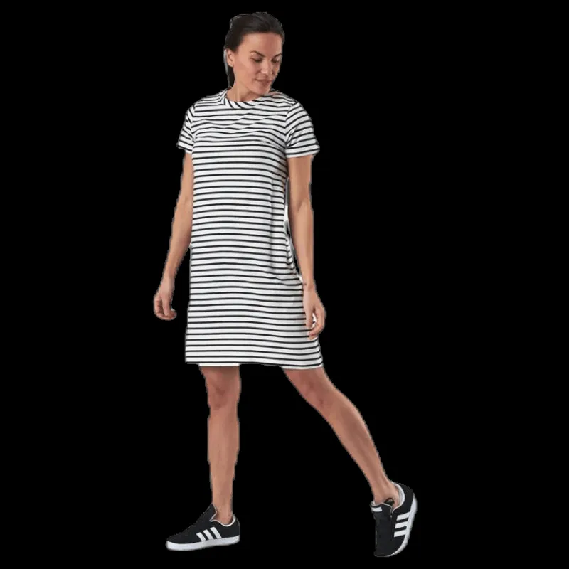 Holebrook Fiona Tee Dress Blue/White Blå och Vit Outlet