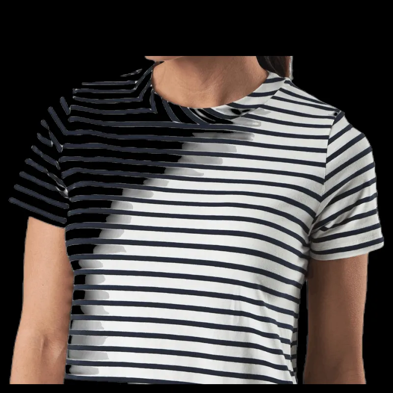 Holebrook Fiona Tee Dress Blue/White Blå och Vit Outlet