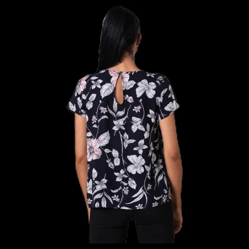 Only First One Ss Aop Top Blue Blå Online