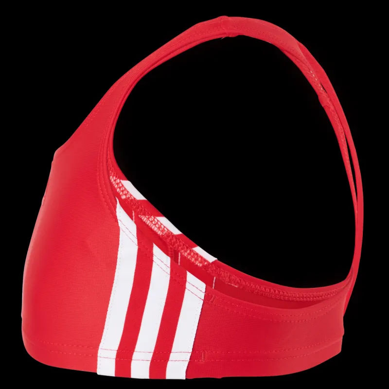 adidas Fitness 3 Stripes Bikini Girls Vivid Red / White Röd Online