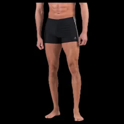 adidas Fitness 3 Stripes Swim Boxer Black / White Svart