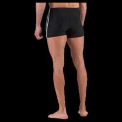 adidas Fitness 3 Stripes Swim Boxer Black / White Svart