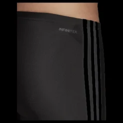 adidas Fitness 3 Stripes Swim Boxer Black / White Svart