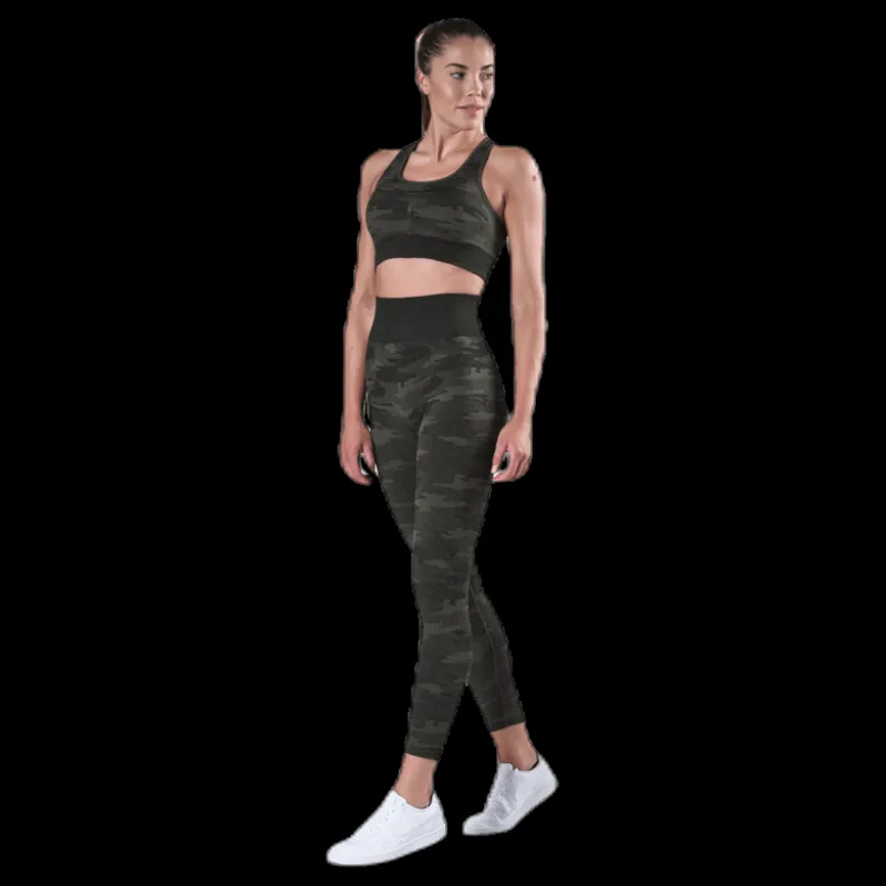 BLACC Fitness Seamless Racerback Bra Patterned/Green Mönstrad och Grön Sale