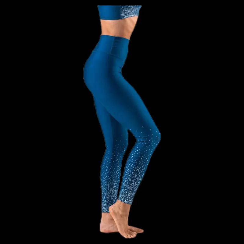 BLACC Flatter High Waist Tights Limited Blue Blå Sale