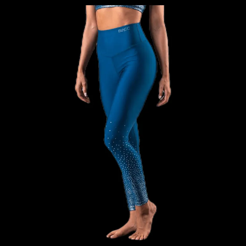 BLACC Flatter High Waist Tights Limited Blue Blå Sale