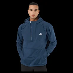 Sale adidas Fleece Anorak Crenav Blå