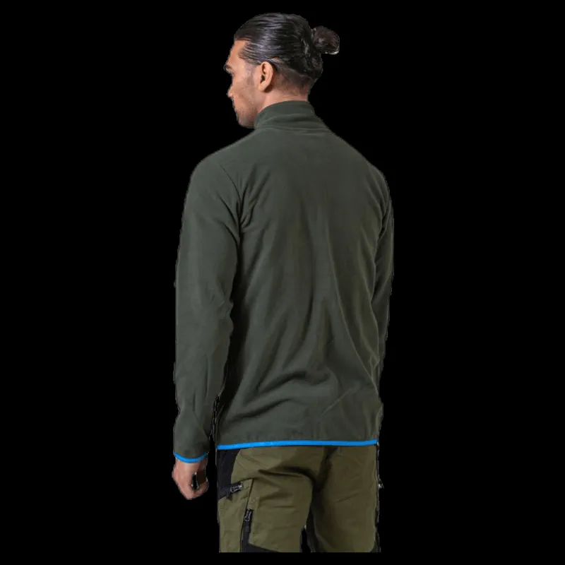 Bula Fleece Jacket Olive green/Blue Blå och Grå