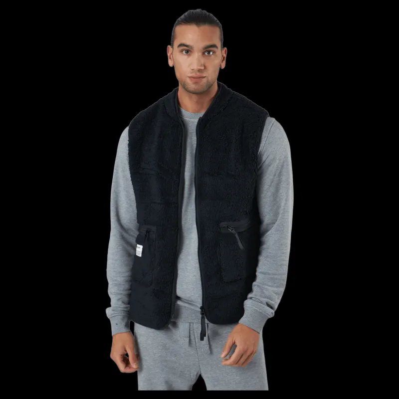 Online Resteröds Fleece Vest Black Svart