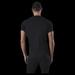 Norfolk Floki Short Sleeve Slim Fit 100% Merino Wool Black Svart
