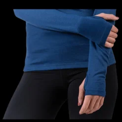Wyte Flora Merino LS Blue Blå Sale