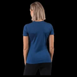 Discount Wyte Flora Merino SS Blue Blå